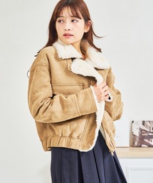 MISCH MASCH | ZOZO限定 スタンドカラースエードファーブルゾン(ブルゾン)