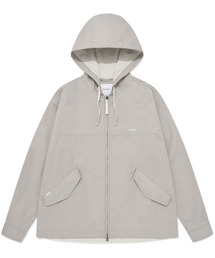 COVERNAT（カバーナット）の「コットンフードパーカージャケットライトグレー（ナイロンジャケット）」