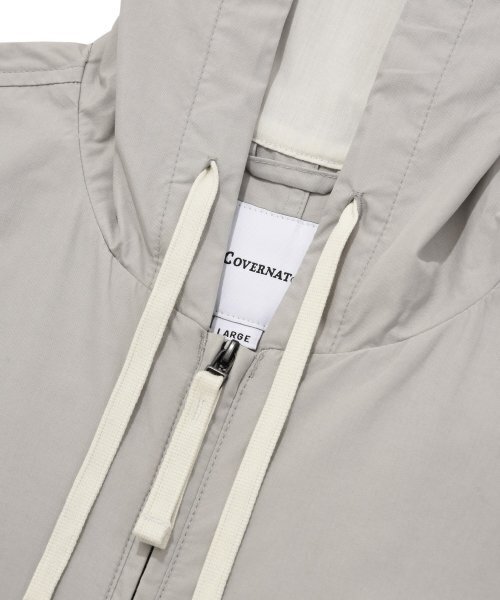 COVERNAT(カバーナット)の「コットンフードパーカージャケットライトグレー(ナイロンジャケット・レディース・その他・MEDIUM/LARGE/SMALL/X-LARGE/XX-LARGE)」の5枚目の写真