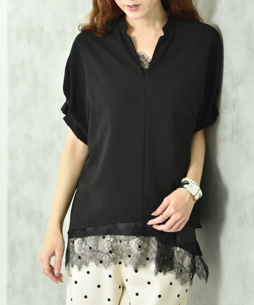 【美品/匿名配送】soutiencollar ピローブラウス 長袖 コットン セール】【CLOCHE】【接触冷感】クールグログランブラウス（シャツ
