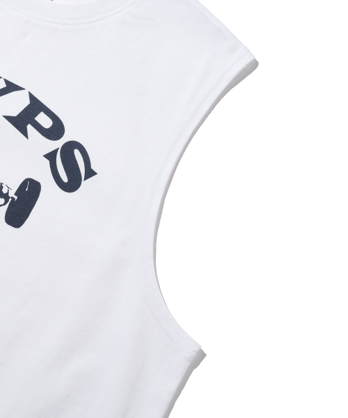 PHYSICAL DEPARTMENT（フィジカル デパートメント）の「ウェイトベアスリーブレス_ホワイト（Tシャツ/カットソー・レディース・その他・MEDIUM/LARGE）」の7枚目の写真