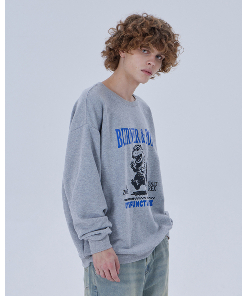 DYSFUNCT(ディスファンクト)の「BURNER & BONE SWEATSHIRT (GRAY)(パーカー・メンズ・その他・MEDIUM/LARGE)」の4枚目の写真