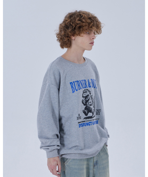 DYSFUNCT(ディスファンクト)の「BURNER & BONE SWEATSHIRT (GRAY)(パーカー・メンズ・その他・MEDIUM/LARGE)」の5枚目の写真