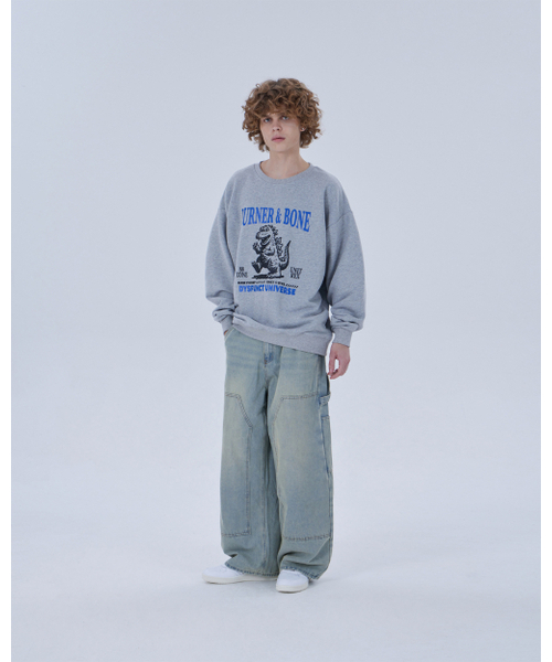 DYSFUNCT(ディスファンクト)の「BURNER & BONE SWEATSHIRT (GRAY)(パーカー・メンズ・その他・MEDIUM/LARGE)」の8枚目の写真