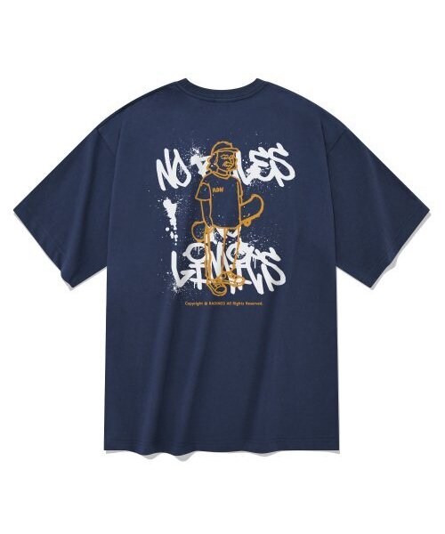 RADINEO(ラディネオ)の「ヤングストリート 半袖Tシャツ ネイビー(Tシャツ/カットソー・メンズ・その他・LARGE/MEDIUM/SMALL/X-LARGE)」の1枚目の写真