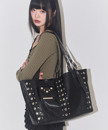 ILLIGO（イリゴ）の「フラップポケットスクエアビッグバッグブラック（ショルダーバッグ）」