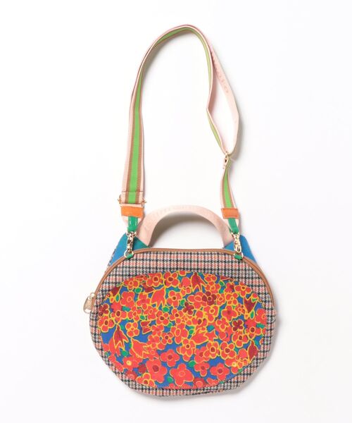 tsumori chisato CARRY（ツモリチサトキャリー）の「ショルダーバッグ　ツモリチサト　マルチチェック（ショルダーバッグ・レディース・オレンジ・FREE）」の2枚目の写真