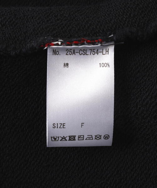 L.H.P（エルエイチピー）の「VENTIQUE/ベンティーク/Graphic Crew Ver1（スウェット・レディース・ブラック・F）」の8枚目の写真