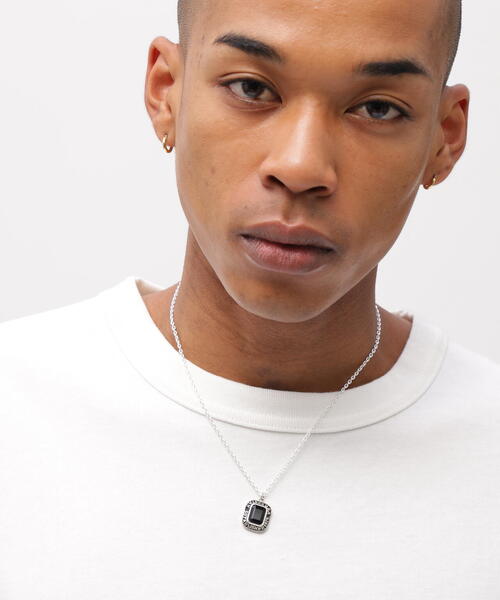 AVIREX（アヴィレックス）の「《AVIREX by J.H.M CO.,LTD.》STERLING SILVER COLLEGE NECKLACE WITH ONYX "USAF" / スターリングシルバー カレッジ ネックレス オニキス / アヴィレックス / JAM HOME MADE / ジャムホームメイド（ネックレス・メンズ・シルバー・FREE）」の2枚目の写真