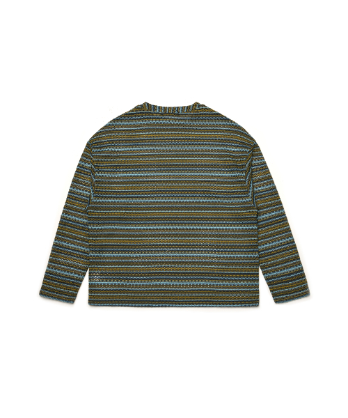 C WEAR BY THE GENIUS(シーウェアバイザジーニアス)の「シースルークラフトニットプルオーバーカーキ(ニット/セーター・メンズ・その他・size1/size3)」の7枚目の写真