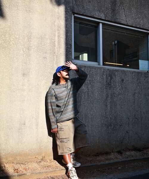 C WEAR BY THE GENIUS(シーウェアバイザジーニアス)の「シースルークラフトニットプルオーバーカーキ(ニット/セーター・メンズ・その他・size1/size3)」の20枚目の写真