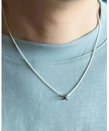 RENEOBJET（ルネオブジェ）の「EQU NUT NECKLACE SET [STERLING SILVER] ミニマル造形美ペンダント925シルバーポイントネックレスセット（ネックレス）」