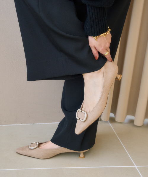 LE TALON（ルタロン）の「3.5cmオーバルパーツパンプス（パンプス・レディース・ピンク/ベージュ/ブラック・23cm/24cm/22.5cm/22cm/23.5cm/25cm/24.5cm）」の3枚目の写真