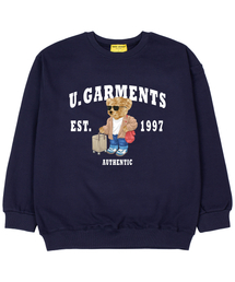 Union Garments（ユニオンガーメンツ）の「Carrier Bear Juri Overfit Man to Man T-Shirt Navy（スウェット）」