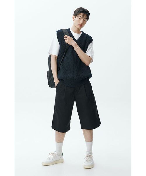 AEIAEIAE（エイエイエ）の「ツイルバミューダパンツ[ブラック]（その他パンツ・レディース・その他・1/2）」の9枚目の写真