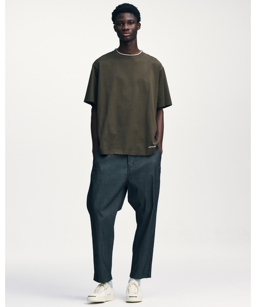 SOPHNET.（ソフネット）の「STRETCH DENIM TAPERED CROPPED PANTS（デニムパンツ・メンズ・インディゴブルー/ブラック・1/2/3/4/5）」の4枚目の写真