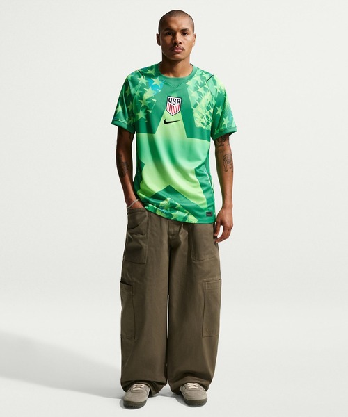 atmos pink（アトモスピンク）の「NIKE USA M NK DF JSY SS STAD GK / ナイキ USA DF JSY STAD GK S/S トップ 【SP】（Tシャツ/カットソー・メンズ・グリーン・XXL/XL/L/M）」の2枚目の写真