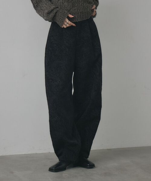 kivi（キヴィ）の「ジャガードパンツ（その他パンツ・レディース・ブラック/ベージュ・FREE）」の2枚目の写真