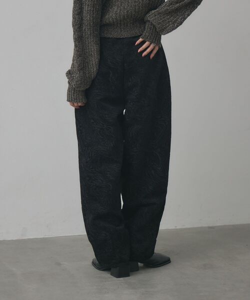 kivi（キヴィ）の「ジャガードパンツ（その他パンツ・レディース・ブラック/ベージュ・FREE）」の3枚目の写真