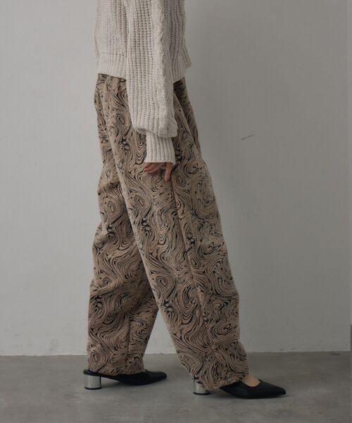 kivi（キヴィ）の「ジャガードパンツ（その他パンツ・レディース・ブラック/ベージュ・FREE）」の5枚目の写真