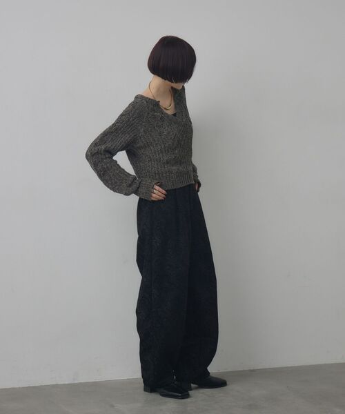 kivi（キヴィ）の「ジャガードパンツ（その他パンツ・レディース・ブラック/ベージュ・FREE）」の9枚目の写真