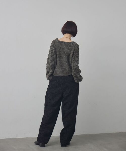 kivi（キヴィ）の「ジャガードパンツ（その他パンツ・レディース・ブラック/ベージュ・FREE）」の10枚目の写真