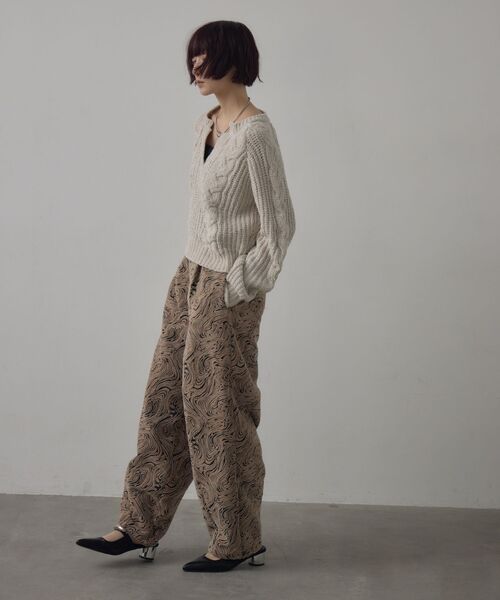 kivi（キヴィ）の「ジャガードパンツ（その他パンツ・レディース・ブラック/ベージュ・FREE）」の13枚目の写真