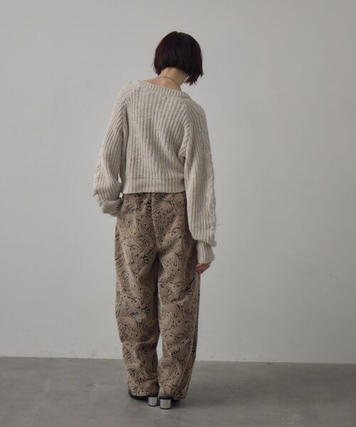 kivi（キヴィ）の「ジャガードパンツ（その他パンツ・レディース・ブラック/ベージュ・FREE）」の14枚目の写真