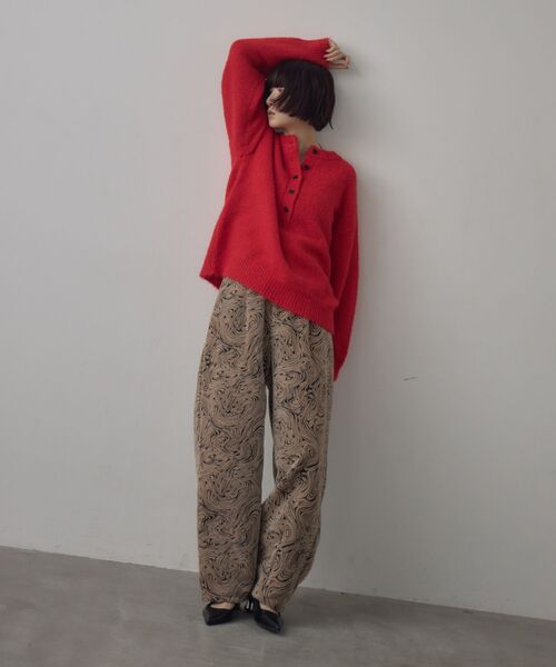 kivi（キヴィ）の「ジャガードパンツ（その他パンツ・レディース・ブラック/ベージュ・FREE）」の15枚目の写真