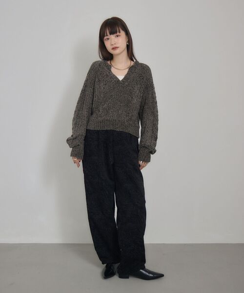 kivi（キヴィ）の「ジャガードパンツ（その他パンツ・レディース・ブラック/ベージュ・FREE）」の17枚目の写真