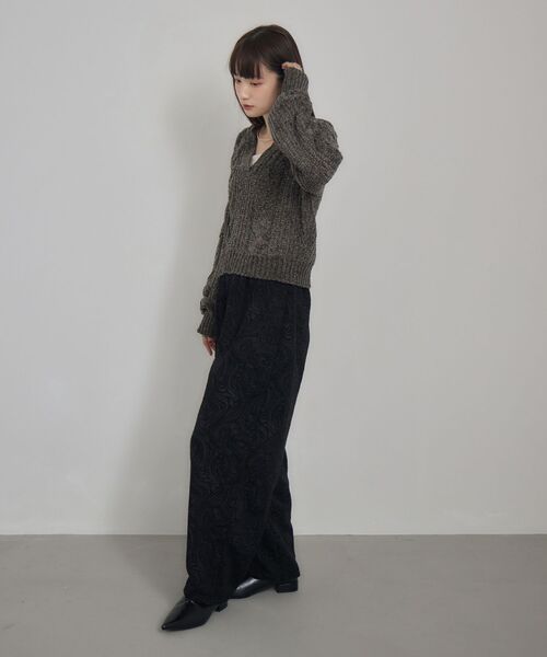 kivi（キヴィ）の「ジャガードパンツ（その他パンツ・レディース・ブラック/ベージュ・FREE）」の18枚目の写真