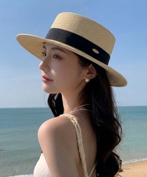 カンカン帽」に該当するハット（麦わら・ストロー）ファッション通販