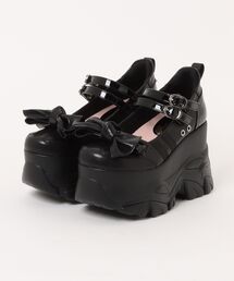 「YOSUKE/ヨースケ」厚底リボンスニーカーパンプス