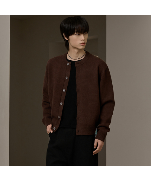 25 FW ウォッシャブルエッセンシャルラウンドクロップニット