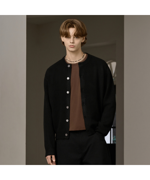 25 FW ウォッシャブルエッセンシャルラウンドクロップニット