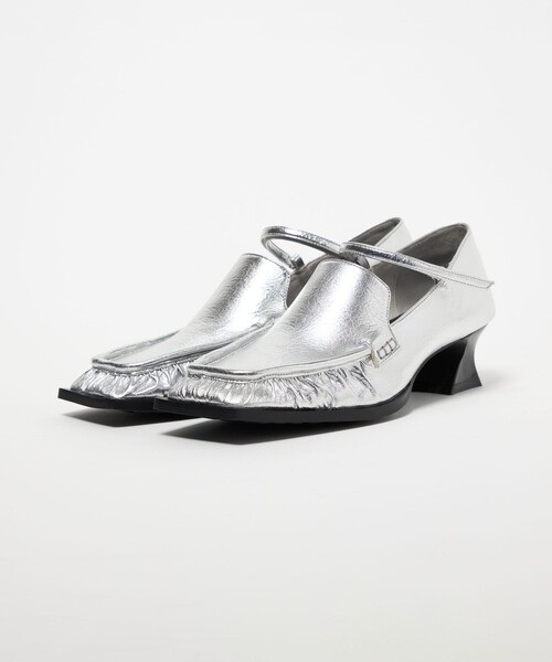 SY UNITED ARROWS（シーユナイテッドアローズ）の「＜SY＞スクエアローファーベルクロ パンプス45↑（パンプス・レディース・オフホワイト/シルバー/ブラック・22cm/25cm/24.5cm/24cm/23.5cm/23cm/22.5cm）」の4枚目の写真