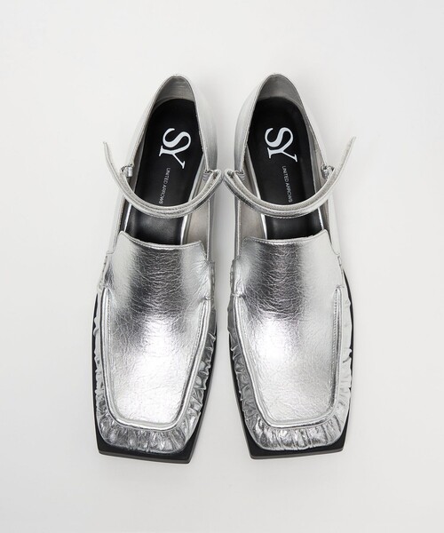 SY UNITED ARROWS（シーユナイテッドアローズ）の「＜SY＞スクエアローファーベルクロ パンプス45↑（パンプス・レディース・オフホワイト/シルバー/ブラック・22cm/25cm/24.5cm/24cm/23.5cm/23cm/22.5cm）」の5枚目の写真