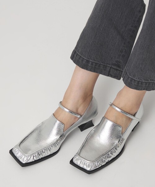 SY UNITED ARROWS（シーユナイテッドアローズ）の「＜SY＞スクエアローファーベルクロ パンプス45↑（パンプス・レディース・オフホワイト/シルバー/ブラック・22cm/25cm/24.5cm/24cm/23.5cm/23cm/22.5cm）」の18枚目の写真