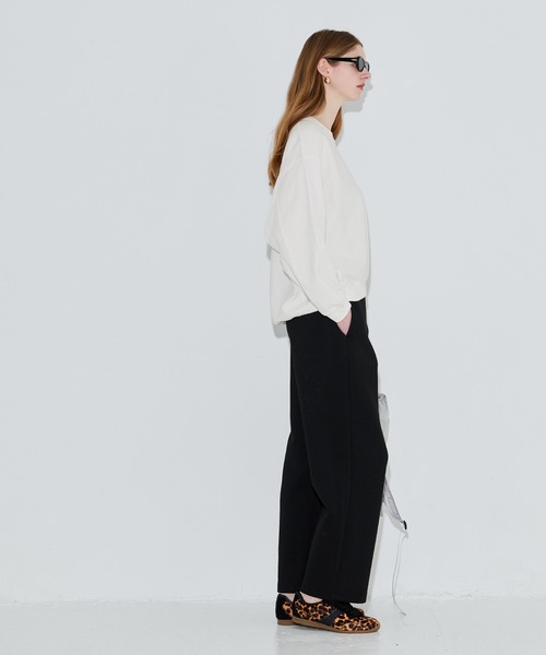 coca（coca）（コカ）の「T-スウェットビッグシルエット（スウェット・レディース・ブラック/イエロー/ライトグレー/ホワイト・L/S/M）」の7枚目の写真