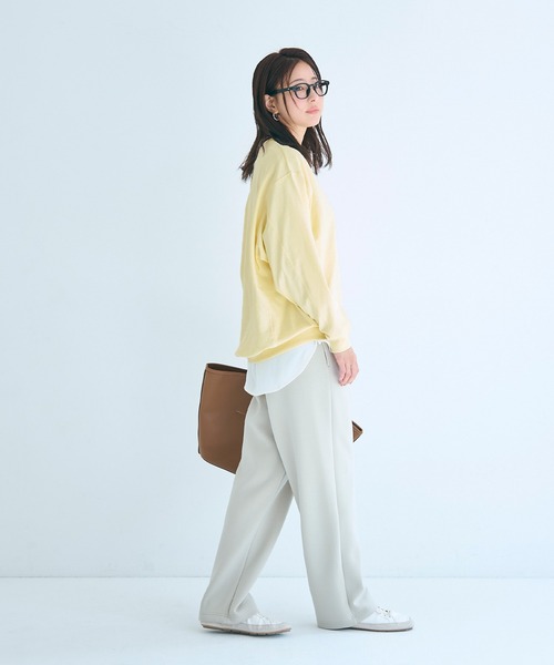 coca（coca）（コカ）の「T-スウェットビッグシルエット（スウェット・レディース・ブラック/イエロー/ライトグレー/ホワイト・L/S/M）」の12枚目の写真