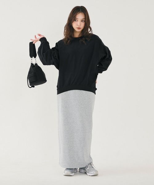 coca（coca）（コカ）の「T-スウェットビッグシルエット（スウェット・レディース・ブラック/イエロー/ライトグレー/ホワイト・L/S/M）」の18枚目の写真