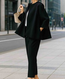 VIBGYOR（ヴィブジョー）の「FReePLACe/2点セット ノーカラージャケット・パンツセットアップ スーツ X12728（セットアップ）」