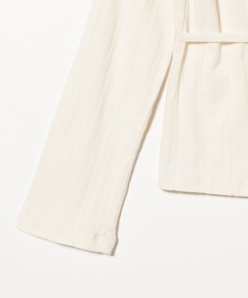 BEAMS BOY（ビームスボーイ）の「【4/2値下げ】ラッフル カーディガン（カーディガン/ボレロ・レディース・ブラック/アイボリー・2/1）」の22枚目の写真