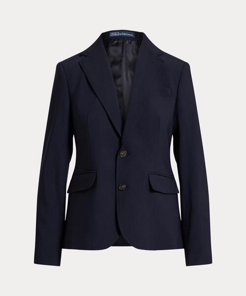POLO RALPH LAUREN(ポロ ラルフ ローレン)の「シングルブレステッド ストレッチウール ブレザー(テーラードジャケット・レディース・ネイビー系1・00/6/4/2/0)」の1枚目の写真
