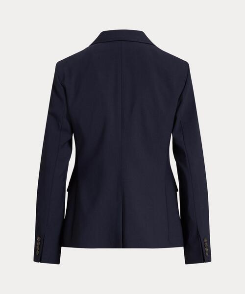 POLO RALPH LAUREN(ポロ ラルフ ローレン)の「シングルブレステッド ストレッチウール ブレザー(テーラードジャケット・レディース・ネイビー系1・00/6/4/2/0)」の2枚目の写真