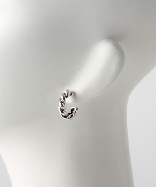 PHILIPPE AUDIBERT（フィリップ オーディベール）の「PHILIPPE AUDIBERT ツイストピアス / creole torsade / フィリップオーディベール（ピアス（両耳用）・レディース・シルバー・ﾌﾘ-）」の5枚目の写真