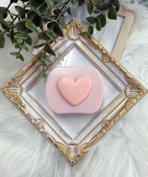 almo（アルモ）の「【Bls】【ZA】【Bling Leads】ハート型コンタクトケース (BL)（その他ビューティーグッズ）」