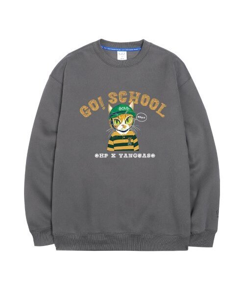 OHP（ワンハンドレッドパーセント）の「OHP x YANGCASO スクールキャット 裏起毛 スウェット（スウェット・メンズ・その他・M/L/2XL/XL）」の2枚目の写真