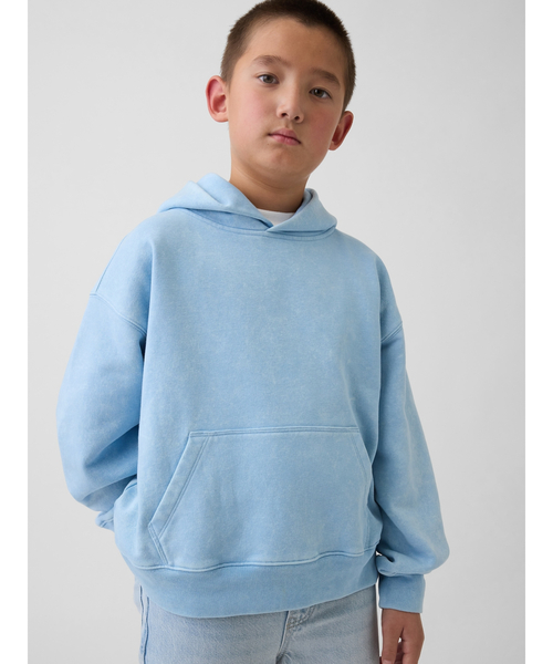 GAP(ギャップ)の「ヴィンテージソフト リラックスフィット パーカー (キッズ)(パーカー・キッズ・ピンク/ブルー・110cm/120cm/130cm/140cm/150cm/160cm)」の2枚目の写真