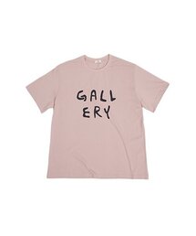 1011GALLERY（ワンゼロワンワンギャラリー）の「Gallery Logo T-shirt_Pink（Tシャツ/カットソー）」